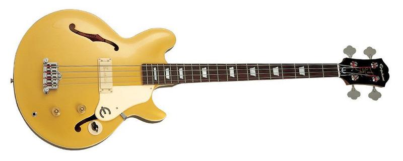 Baixo Epiphone Jack Casady Bass Mettalic Gold 10030457* - Baixo